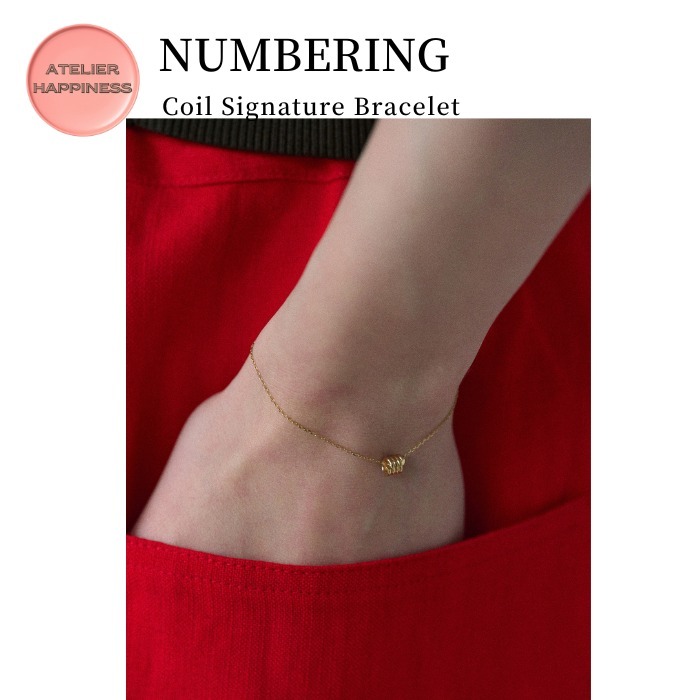 ◆NUMBERING◆コイルトグル チェーン ブレスレット GOLD NUMBERING】コイル シグネイチャー ブレスレット 14K Gold