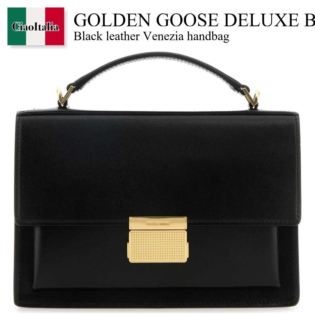 ハンドバッグ Golden Goose Deluxe Brand Black Leather Venezia Handbag