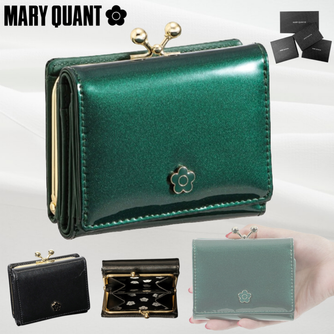 【MARY QUANT】エナメルレザー ミニウォレット