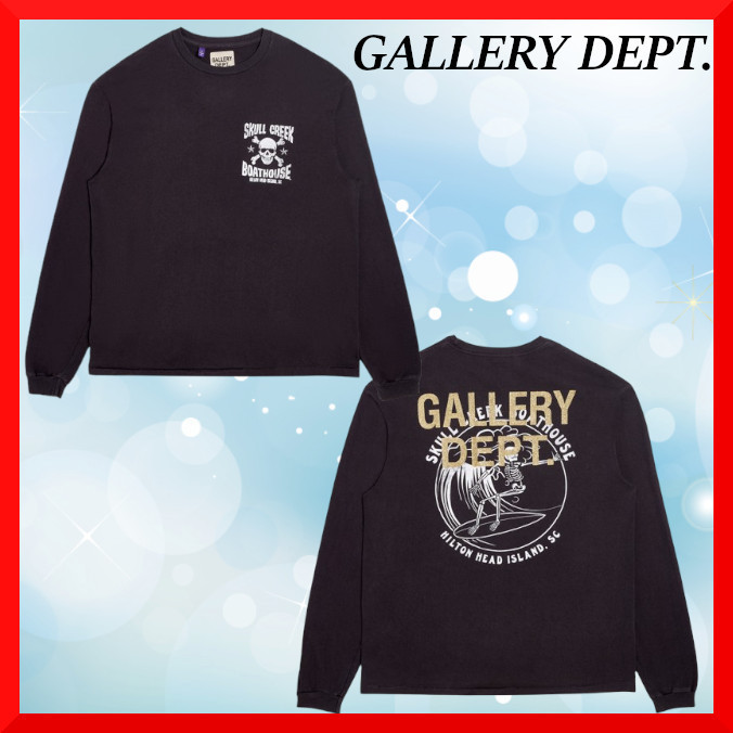 GALLERY DEPT.☆関税込☆スカルクリーク 長袖 ブラック Tシャツ