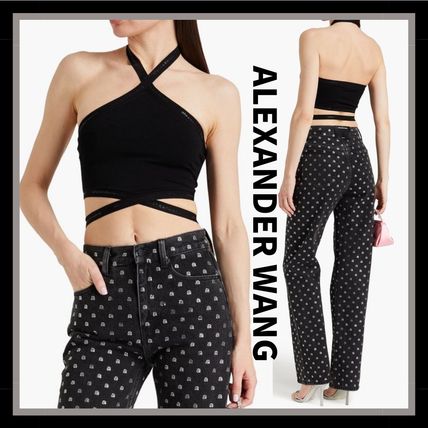 VIP価格【ALEXANDERWANG】レディース トップス ツインセット alexanderwang アレキサンダーワング プレスタイル クロップド