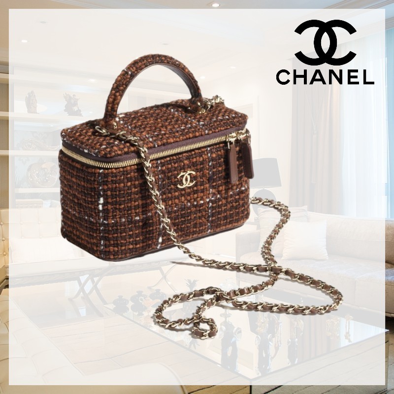 【エレガントなアクセント】CHANEL CCロゴ チェーン クラッチ