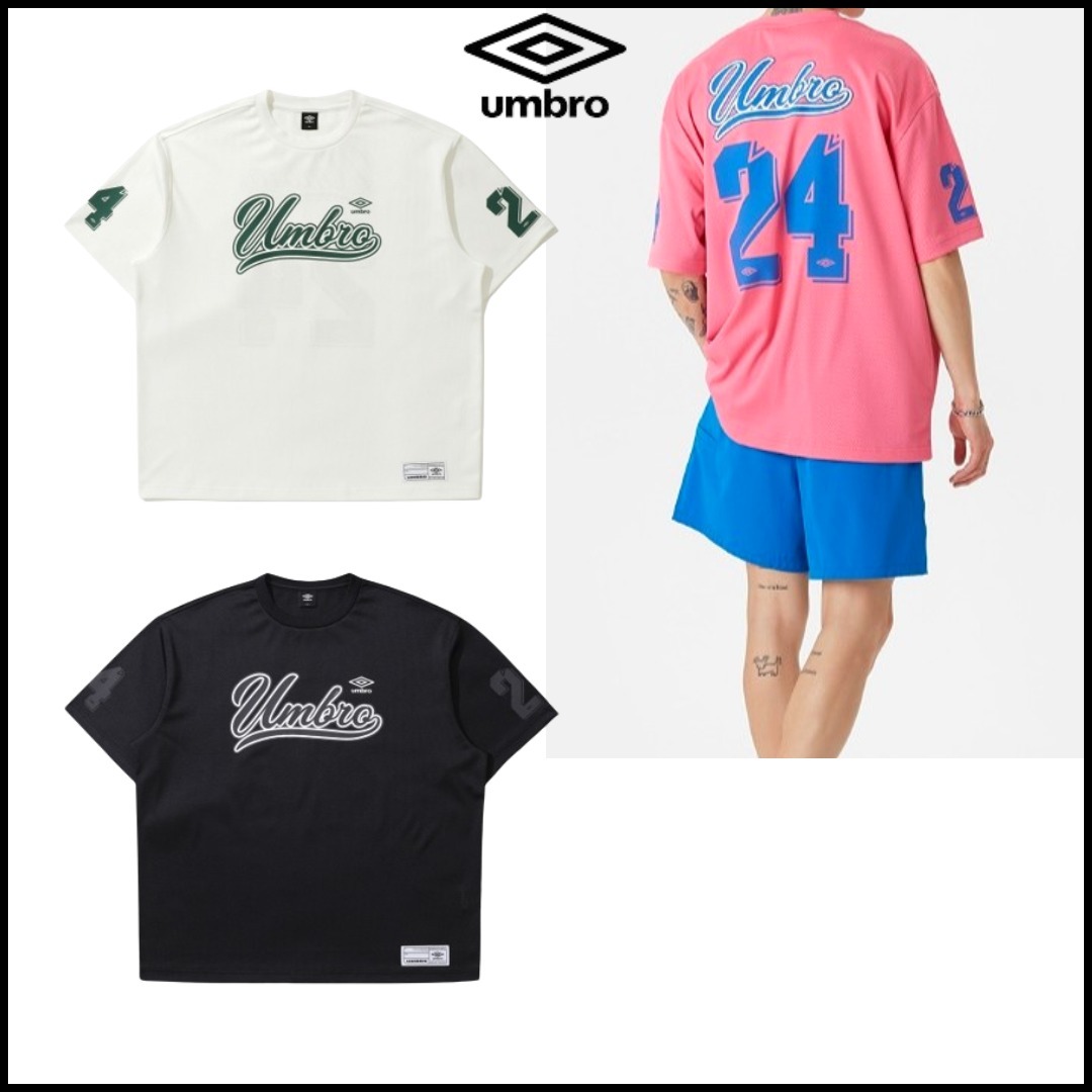 UMBRO■Mesh lettering overfit Short-sleeved T-shirt ■送料込
