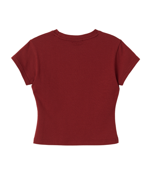 Badee】Old English Printing Crop Top (BADEE/Tシャツ