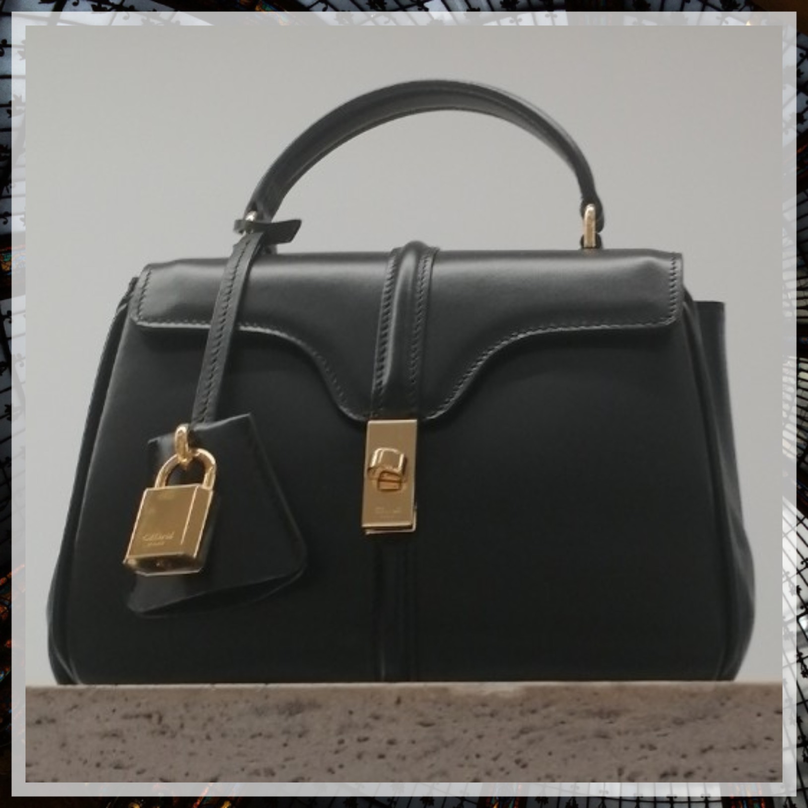 CELINE ミニ 16 3WAY 人気 ハンドバッグ SATINATED CALFSKIN