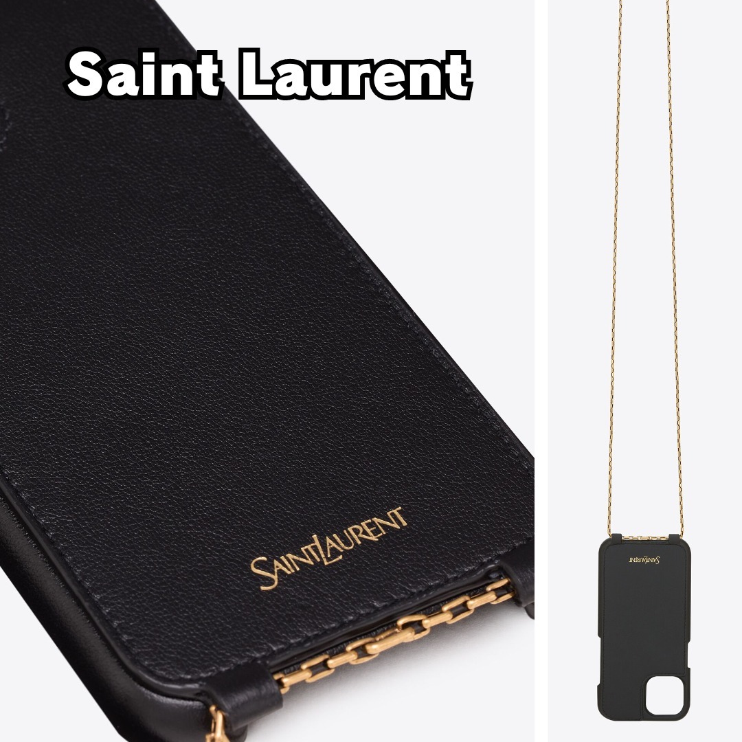 Saint Laurent☆iPhone15 スマホクロスボディケース【英国発】