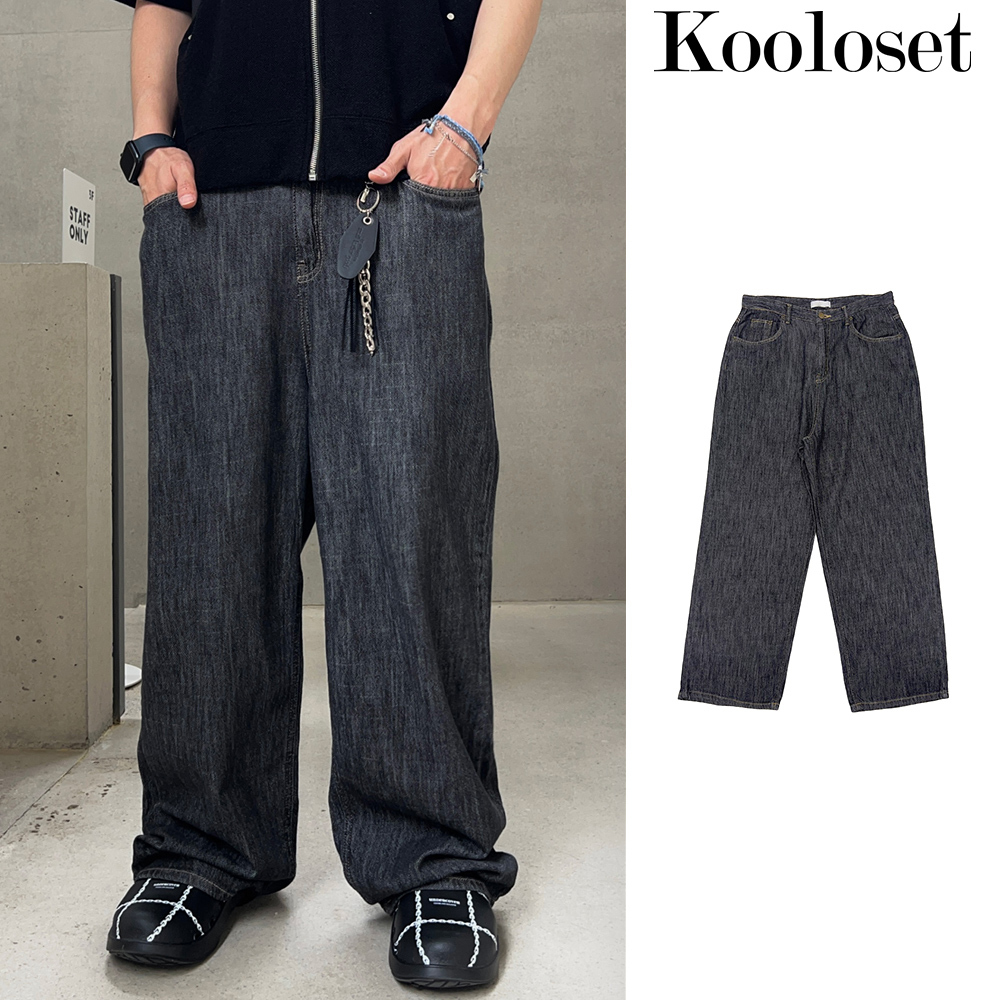 【KOOLOSET】Daily Linen Wide Denim