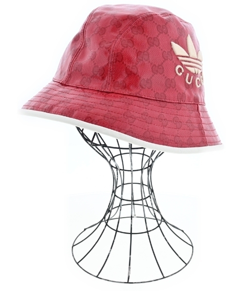 GUCCI グッチ ハット 赤(総柄) M 4500424M0094
