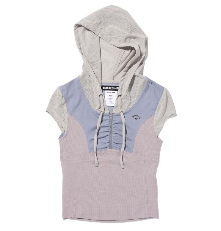 ☆MSCHF☆HOODED TRACK HALF ZIP-UP (MISCHIEF/パーカー