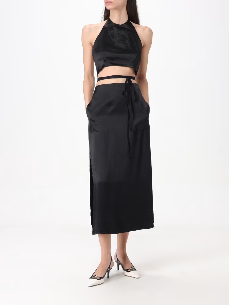 《送料無料》 MAXMARA Midi skirt with wrinkled effect VALETTE