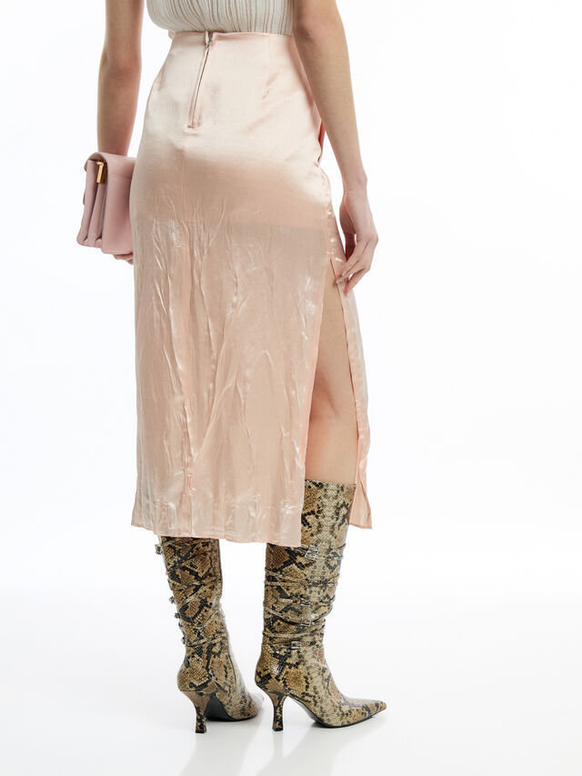 《送料無料》 MAXMARA Midi skirt with wrinkled effect VALETTE