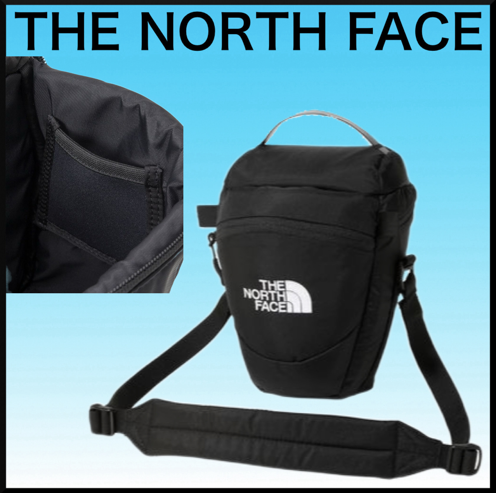 人気★THE NORTH FACE MLカメラバッグ★保護パッド入り シンプル