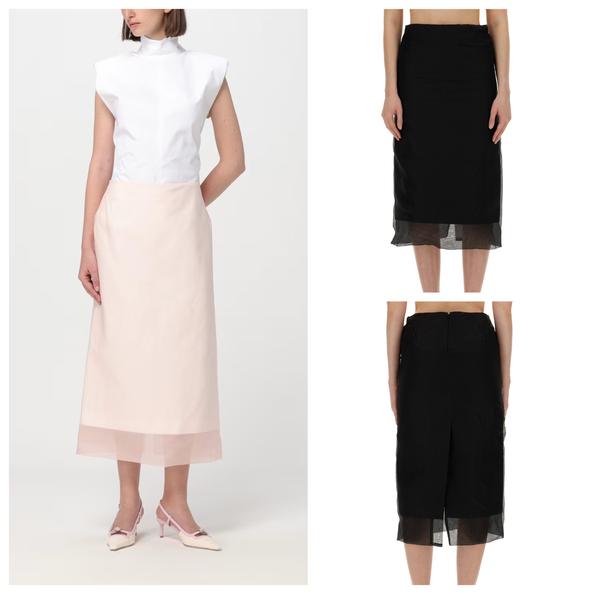 《送料無料》 MAX MARA Double layer skirt ACETI1234