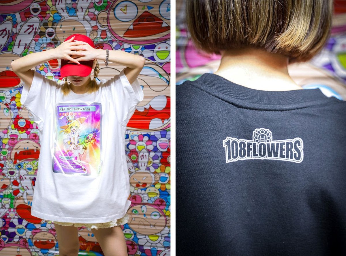 Tシャツ・カットソー Murakami.Flowers Trading Card T-Shirt ASA_BORAKE-chang