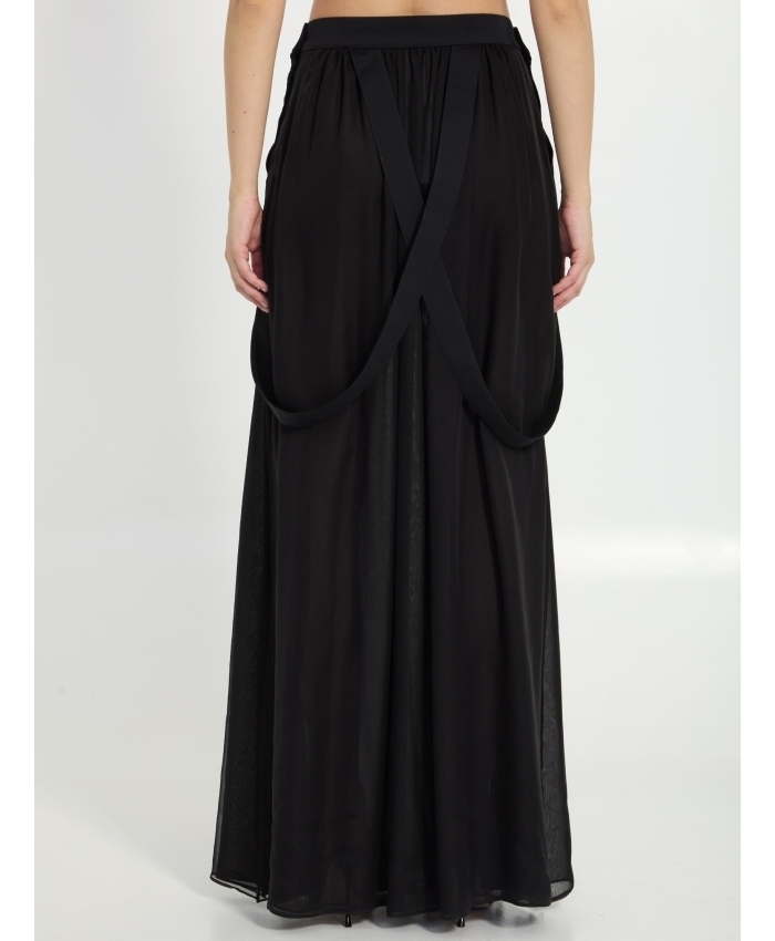 《送料無料》 MAX MARA Long skirt in silk chiffon JEDY