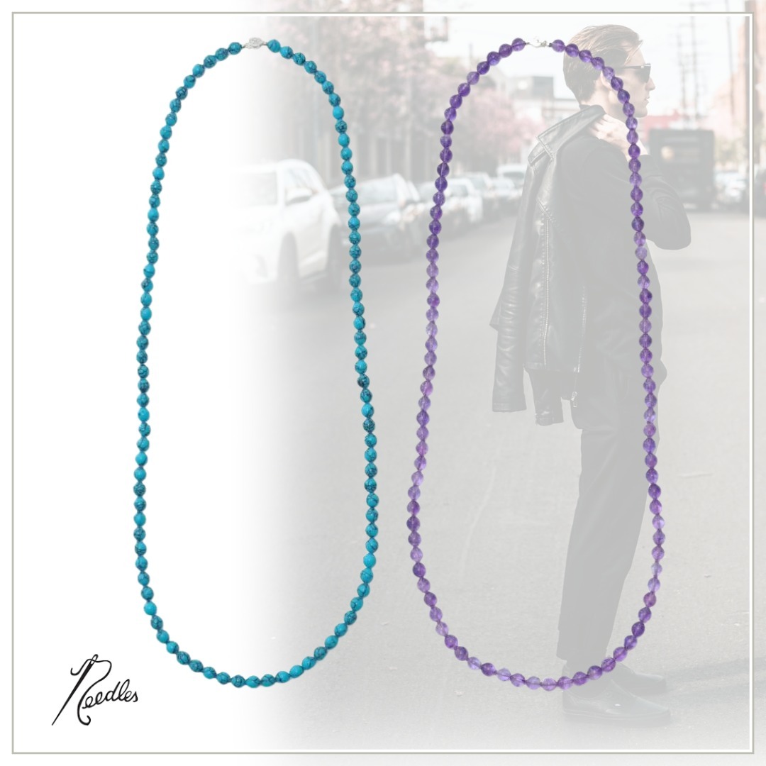 注目の的【NEEDLES】 Necklace ネックレス - Amethyst