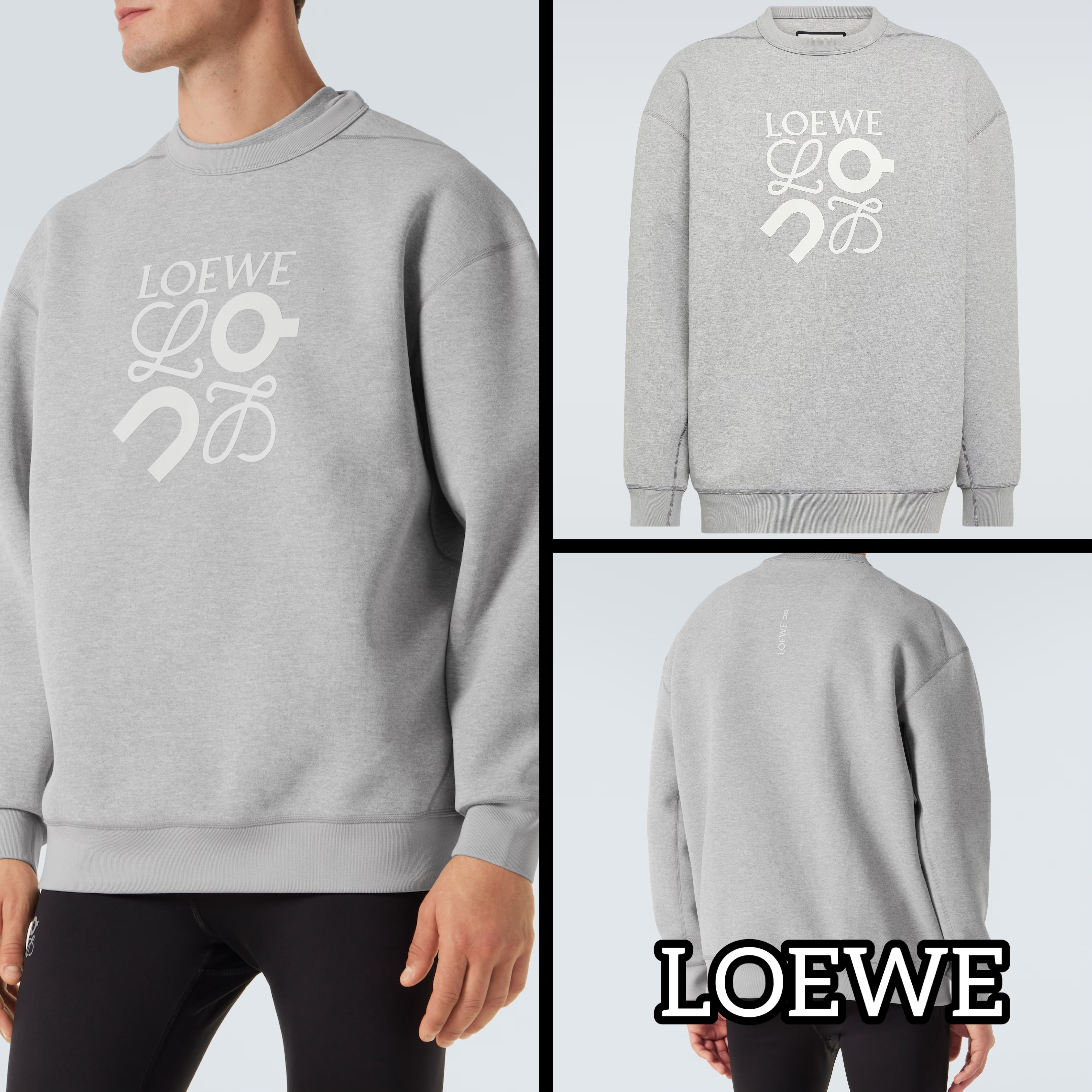 ☆関税込☆【Loewe】Onコラボ logo jersey sweatshirt
