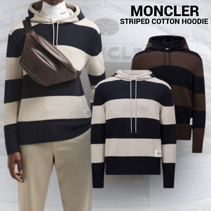 ストライプ MONCLER(モンクレール) パーカー・フーディ(メンズ