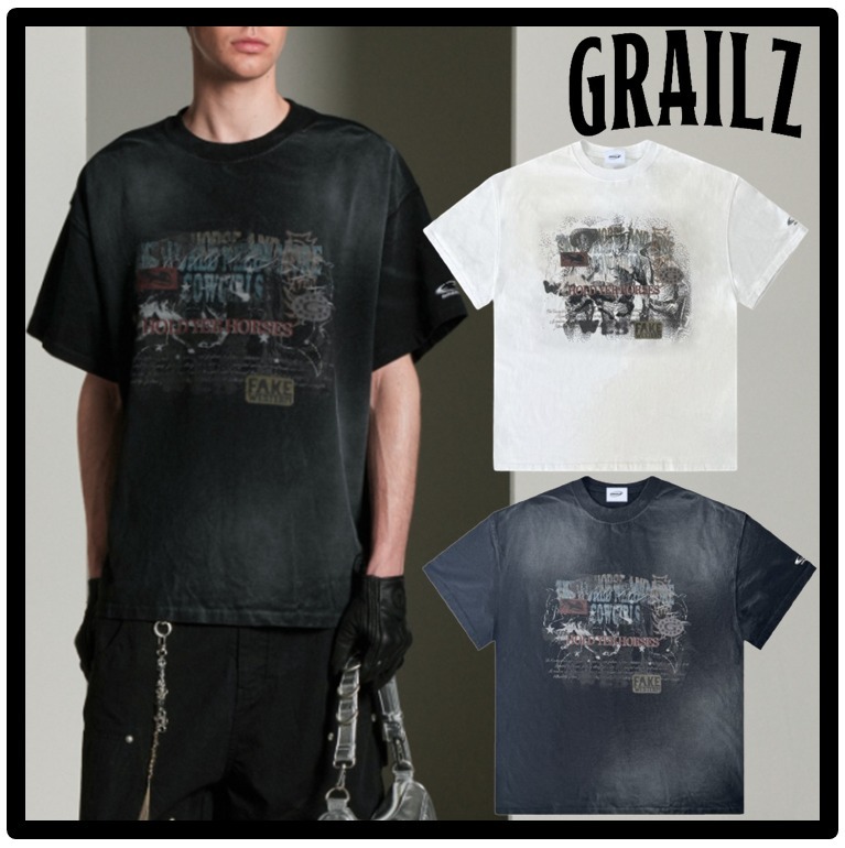★送料・関税込★GRAILZ★OVERLAP WASHED T-SHIRTS★
