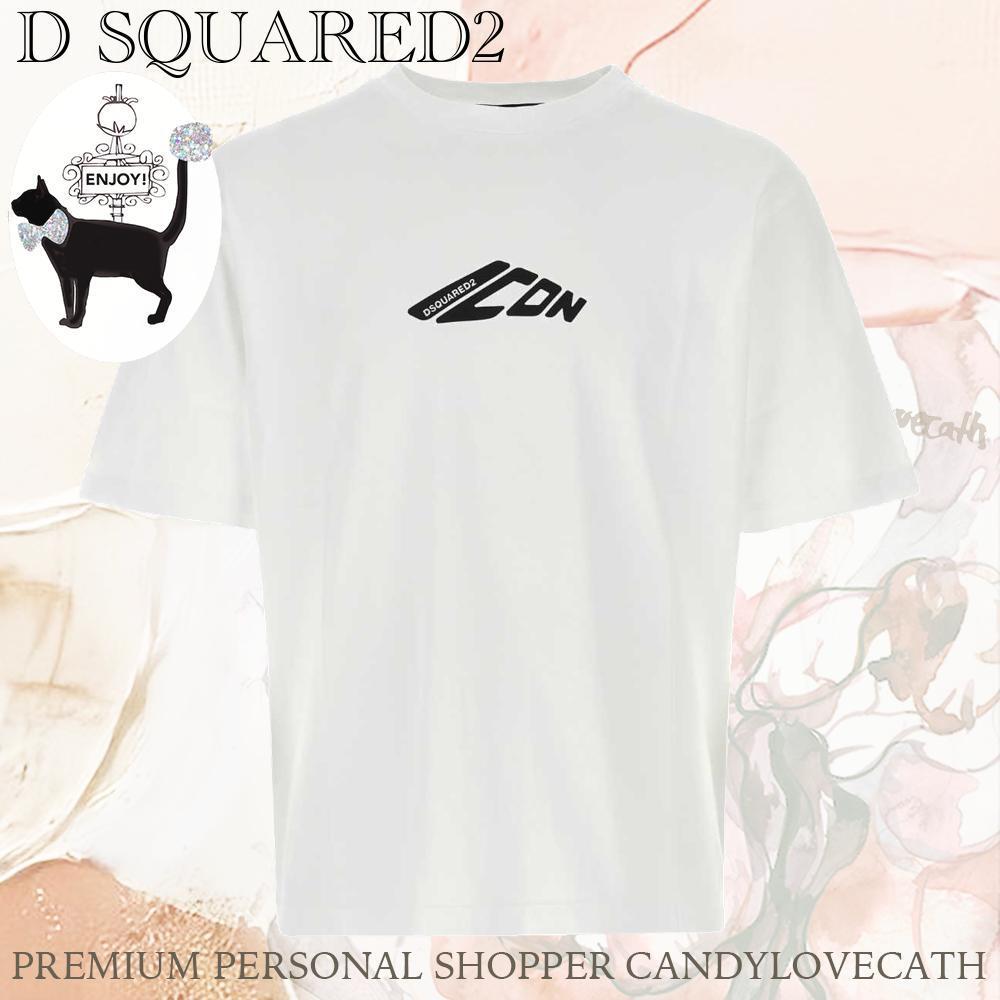 Tシャツ・カットソー DSQUARED White Cotton T-Shirt