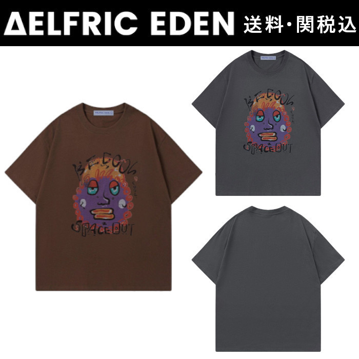 【Aelfric Eden】アブストラクト プリント Tシャツ