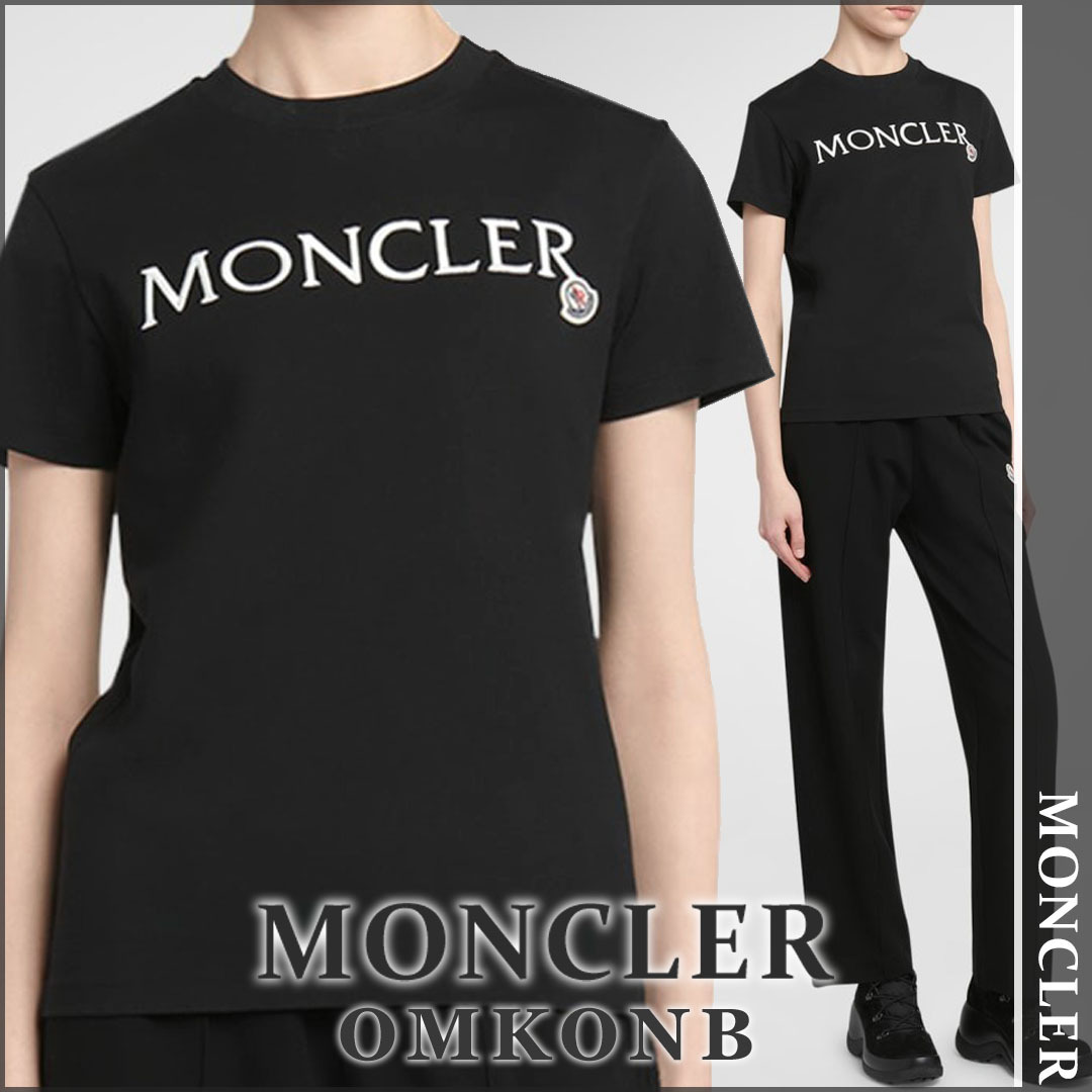 【国内発送・関税込】MONCLER ロゴレタリングプリントTシャツ