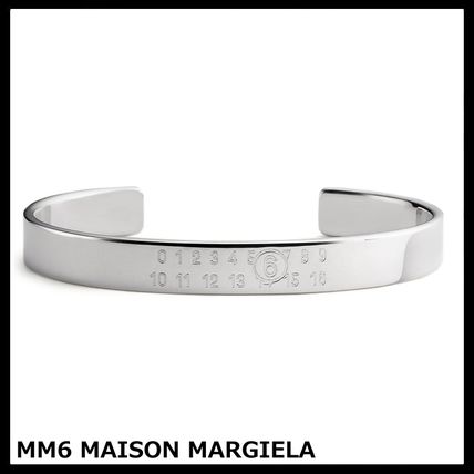 【関税込み】MM6 Maison Margiela ロゴ カフブレスレット MM6 Maison Margiela】☆関税込☆シルバーロゴブレスレット