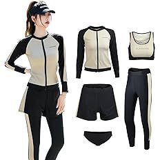 レディース 水着 5pc パンツ ラッシュガード レギンス タンキニ