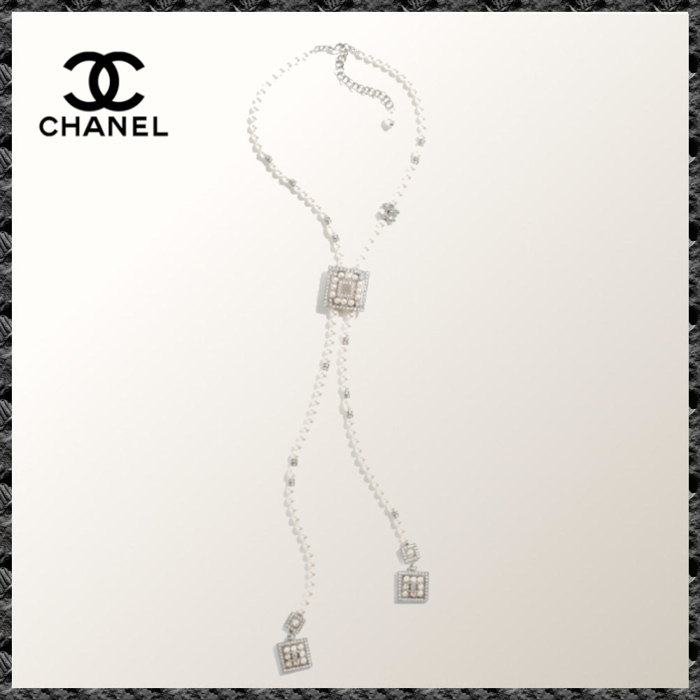送料込◆パール&クリスタル【CHANEL】24SS ネックレス ABD445