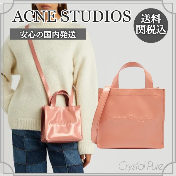 【ACNE STUDIOS】ロゴ ミニ トート&ショルダーバッグ 2WAY