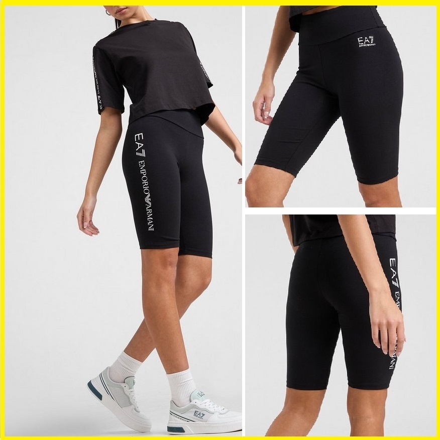 EMPORIO ARMANI★EA7★ロゴ☆五分丈フィットネス☆レギンス