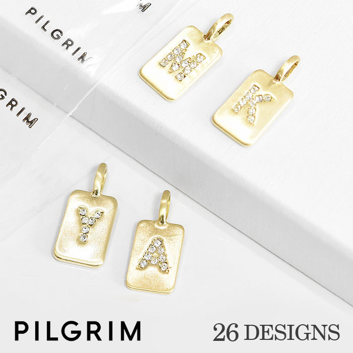 ≪PILGRIM≫ 全26デザイン イニシャル クリスタルトップA~M