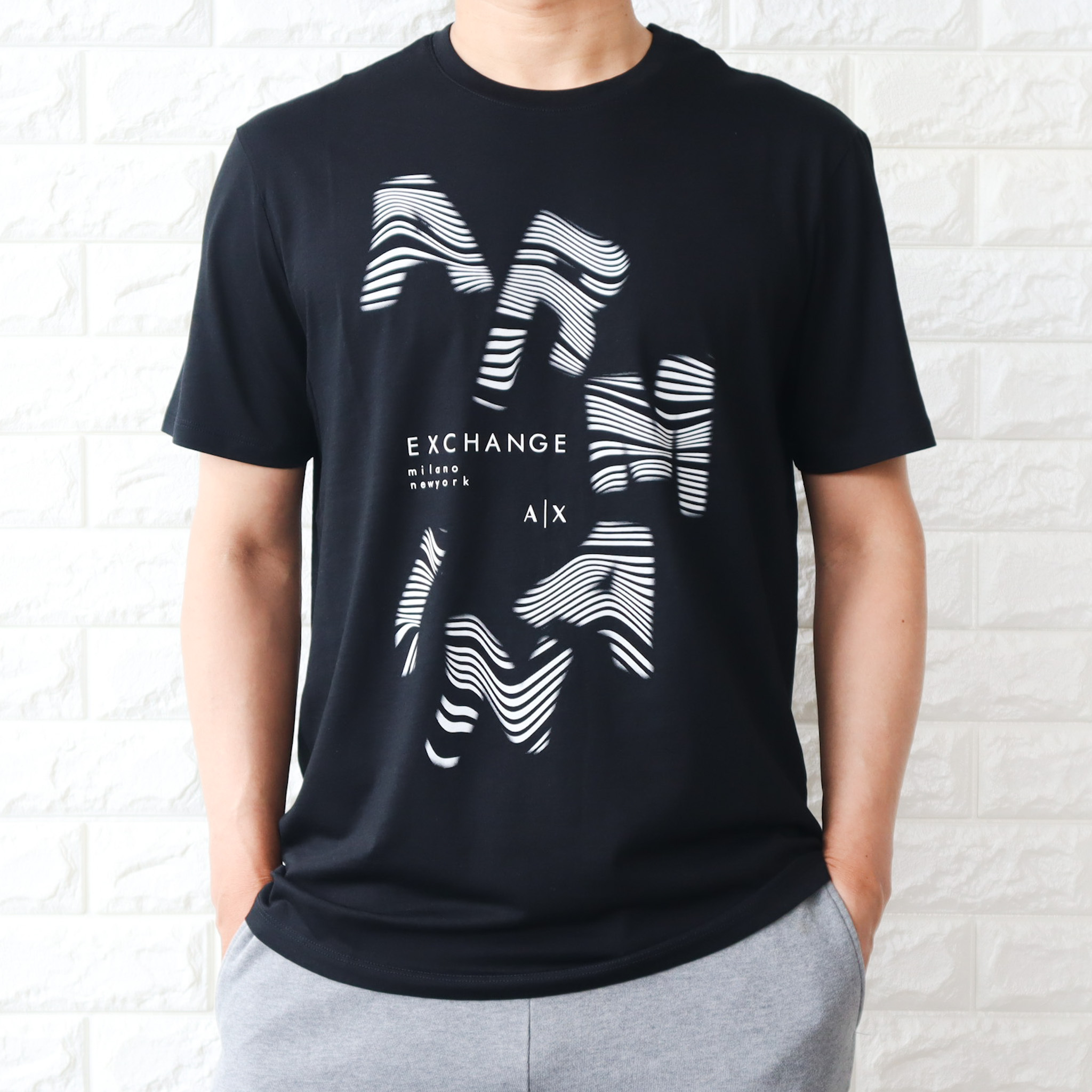 アルマーニ エクスチェンジ AX ロゴ 半袖 グラフィック Tシャツ