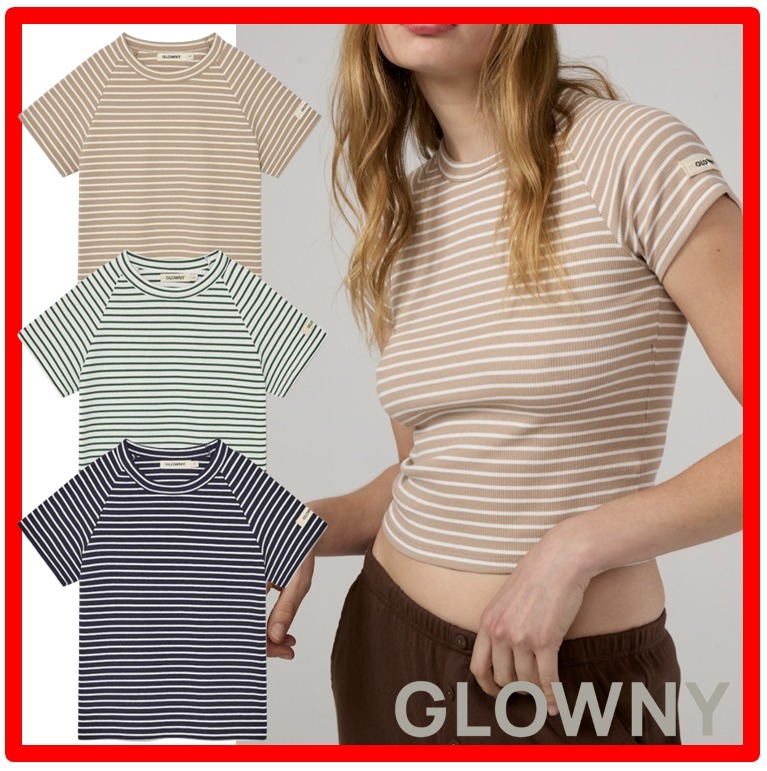 ☆韓国の人気☆【GLOWNY】☆90S RAGLAN STRIPED TE.E☆関税込☆
