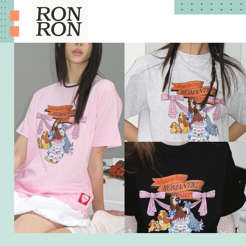 RONRON ♥ ROMANTIC PARTY BASIC FIT T SHIRT /追跡付