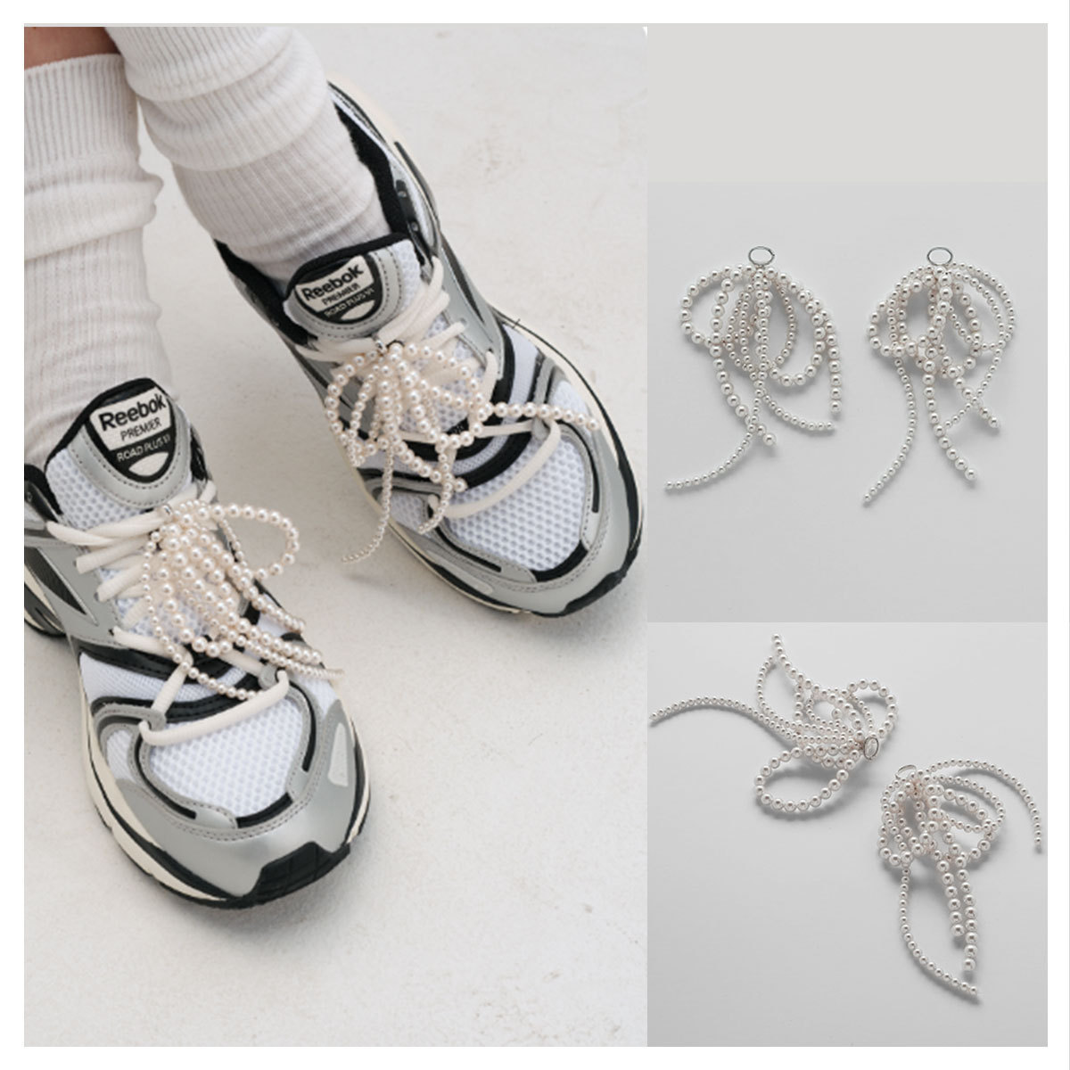 アクセサリーその他 MONDAY EDITION PEARL TASSEL SHOELACE CHARMS(SET) 4BFT373