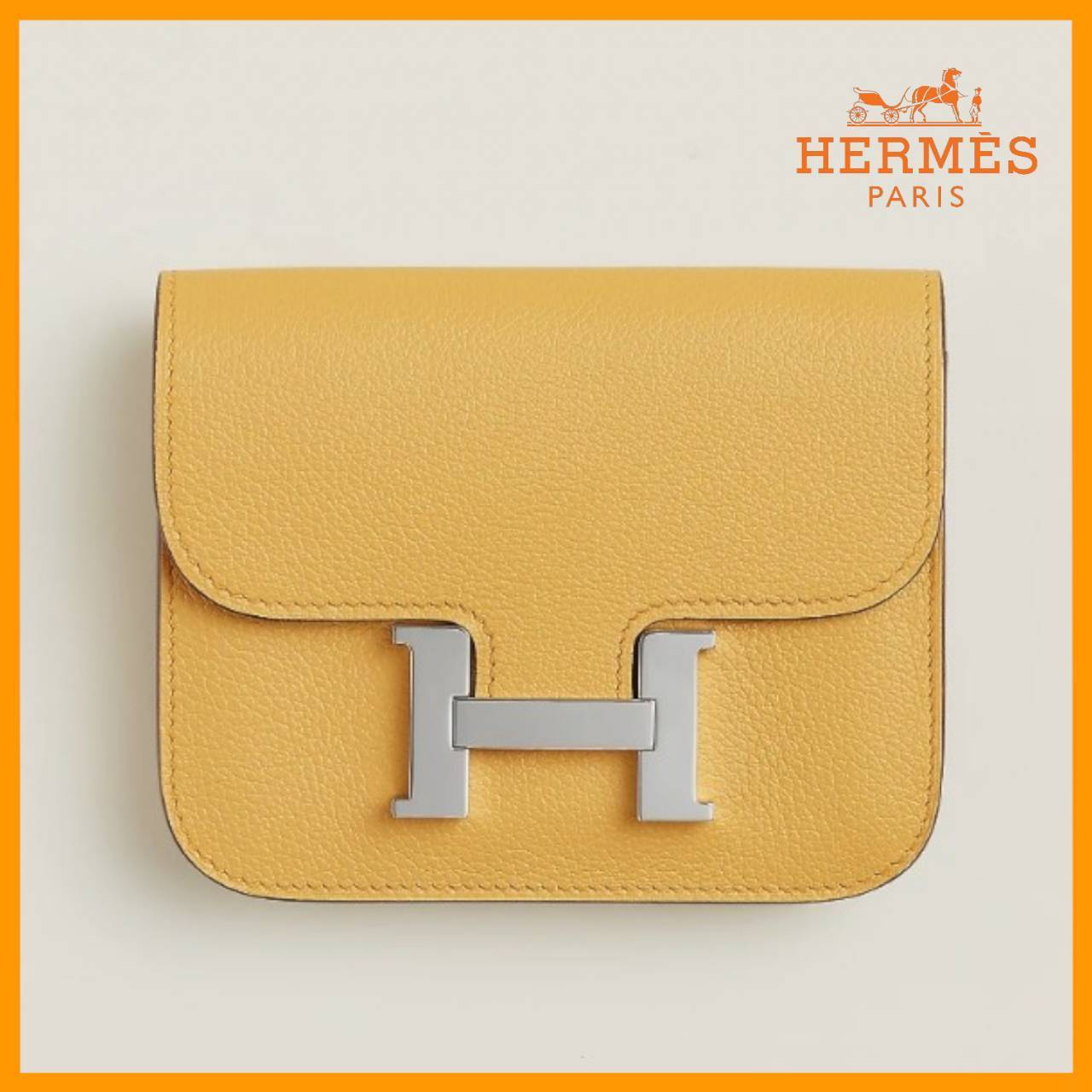 希少レア【可愛い】HERMES 財布 コンスタンススリム バイカラー
