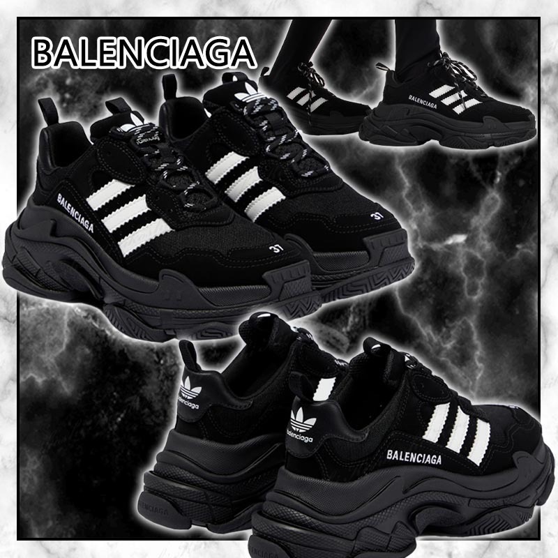 ◆BALENCIAGA 24SS◆ x Adidas トリプル S スニーカー ◆