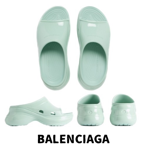 【BALENCIAGA】CROCS スライド プール サンダル