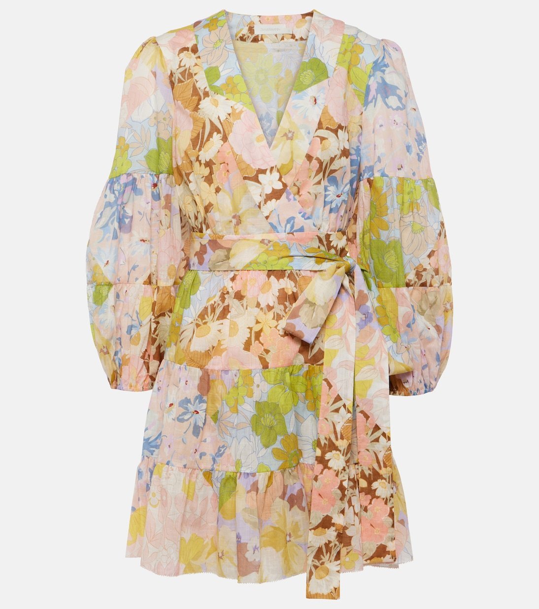 【 Zimmermann】花柄 コットン ラップドレス☆関税込