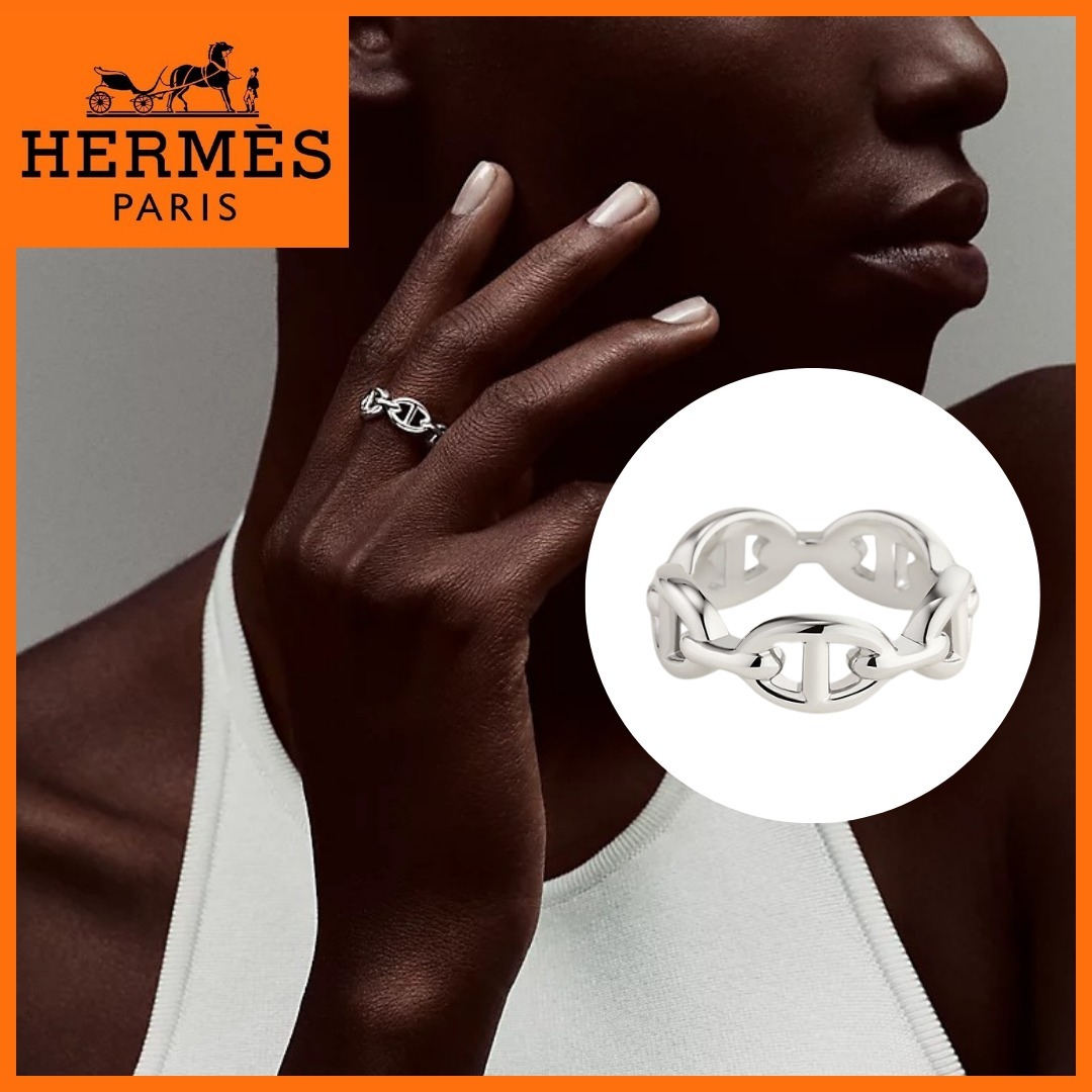 大人気◆【HERMES】 シェーヌダンクル アンシェネ リング PM
