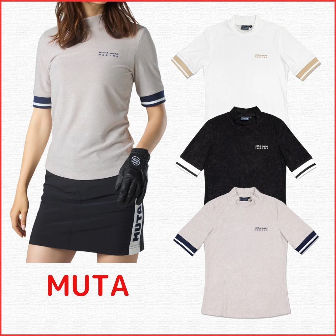 パイル ハーフスリーブモックネックシャツ [全3色] – muta
