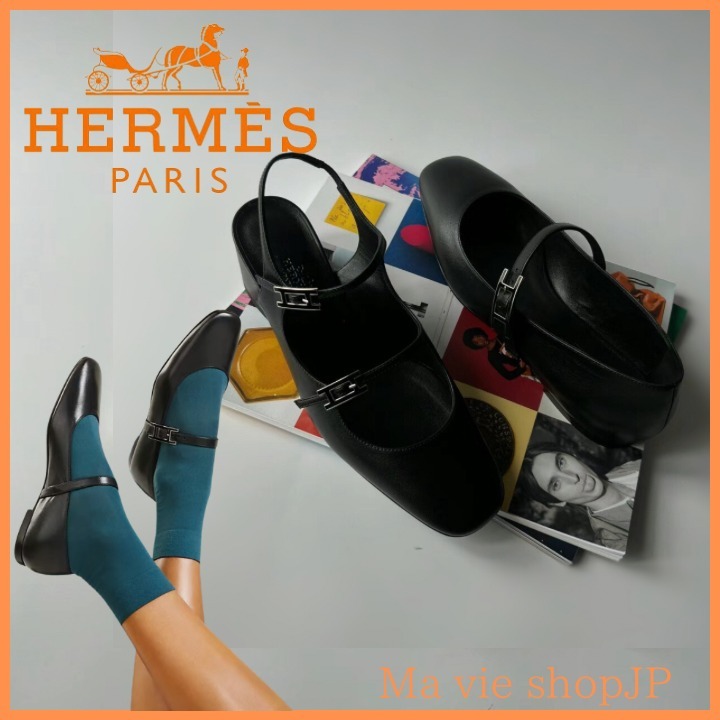 希少☆メリージェーン☆【HERMES】エルメス フラットシューズ