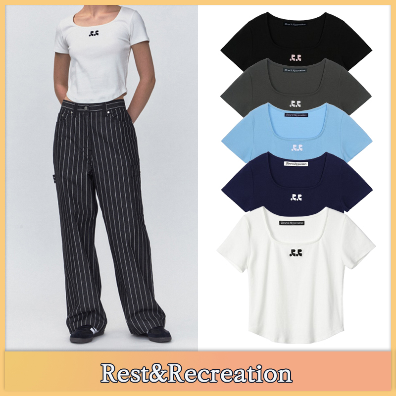 【Rest&Recreation】★人気★スクエア ネック トップ 5色