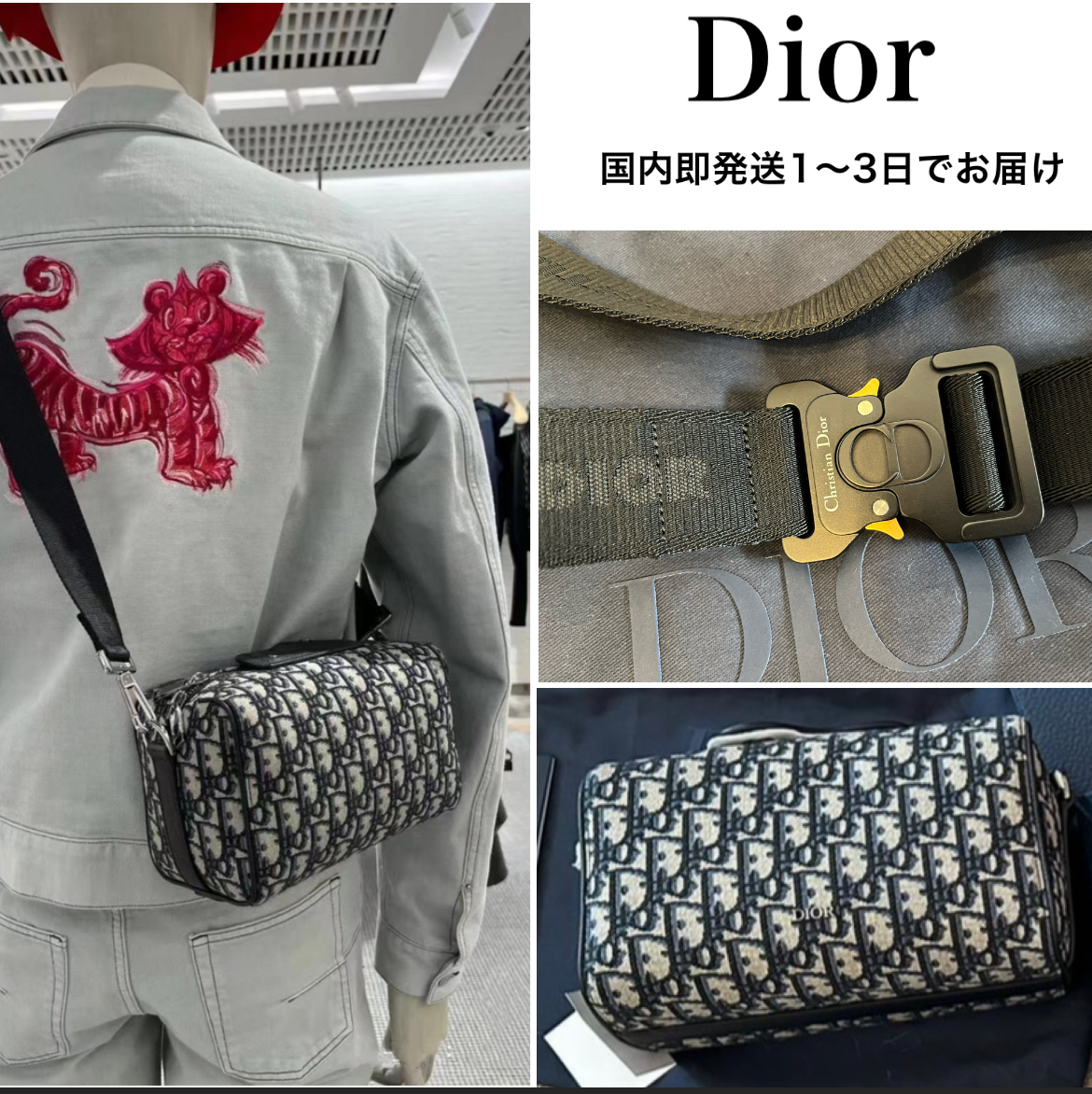Dior LINGOT 22 バッグ ディオール オブリーク ジャカード