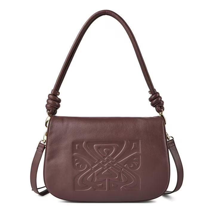 BIBA★ロゴ レザー ショルダーバッグ トートバッグ ハンドバッグ
