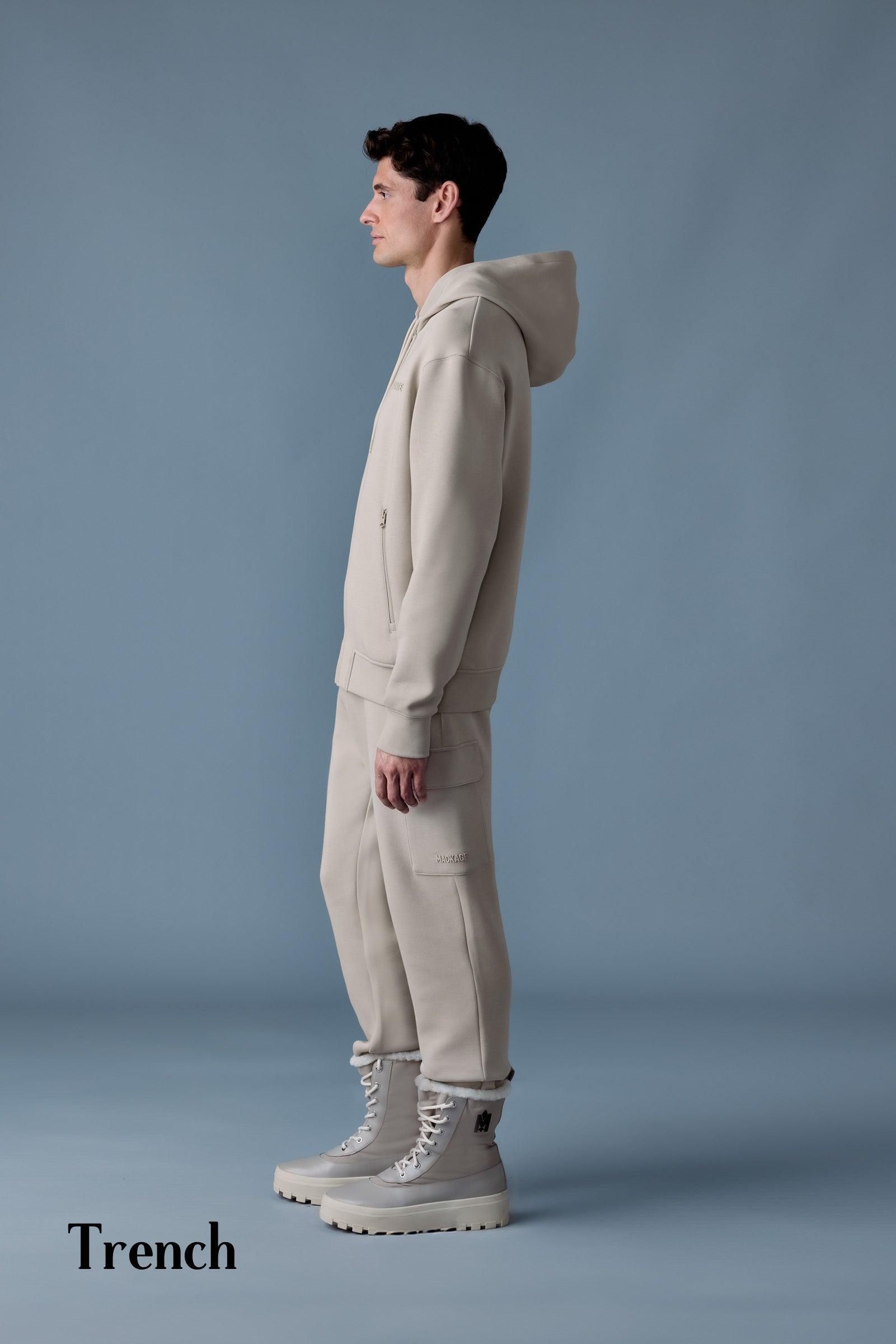 ★MACKAGE★Krystos ジップアップ スウェットパーカー Kryssa, Double-Face Zip-Up Hoodie | Mackage® US