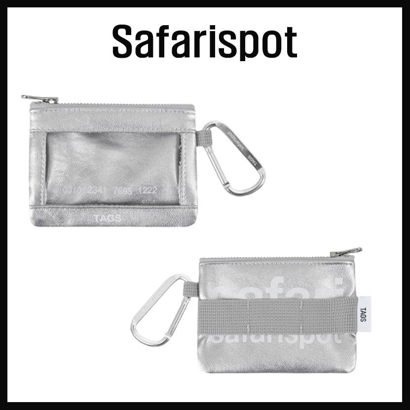 人気 ☆SAFARISPOT☆ BASIC SAFARI KEYRING CARD WALLET SLIVER