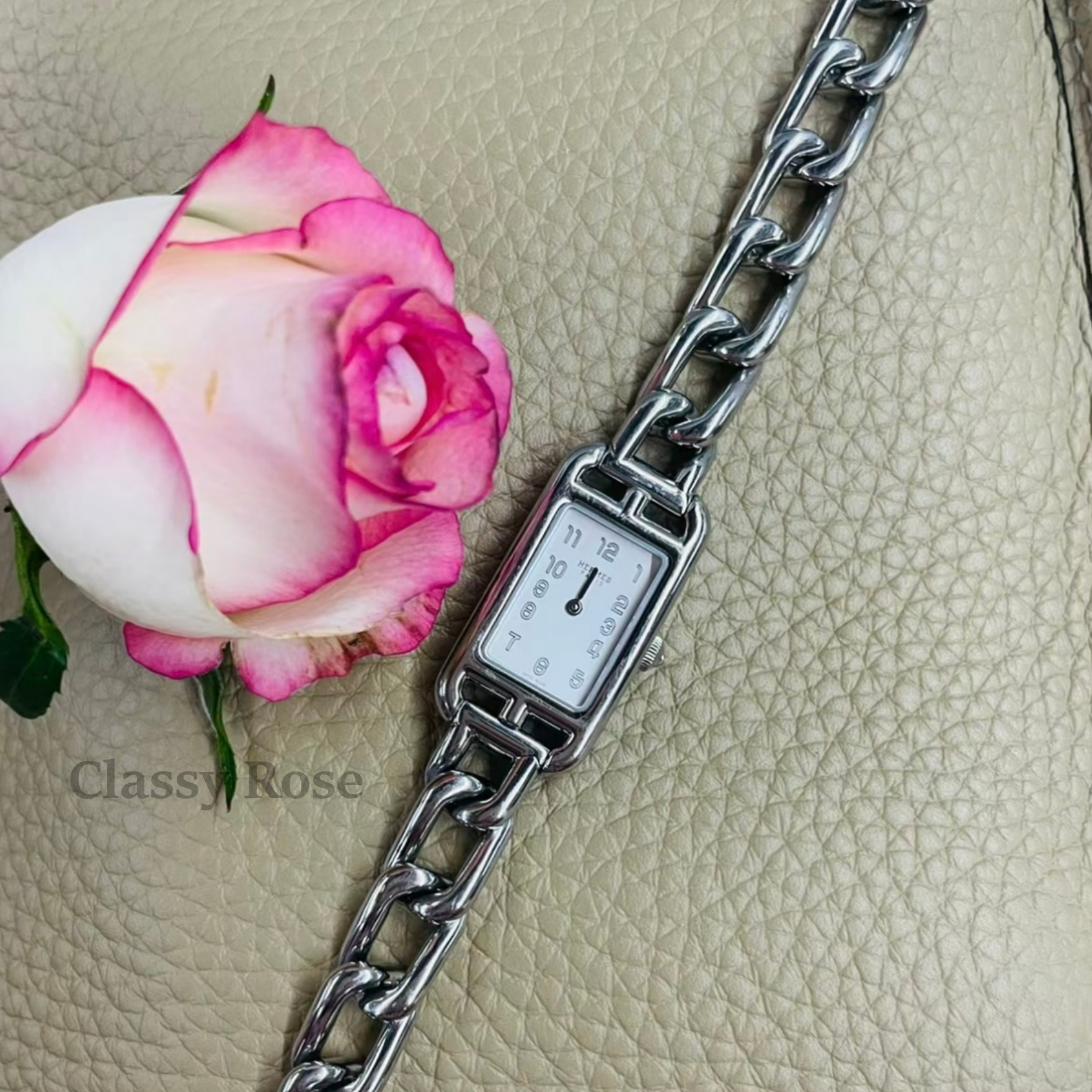 Anne Klein★上品なラインストーンxピンクApple Watchストラップ Anne Klein☆上品なラインストーンxピンクApple Watchストラップ