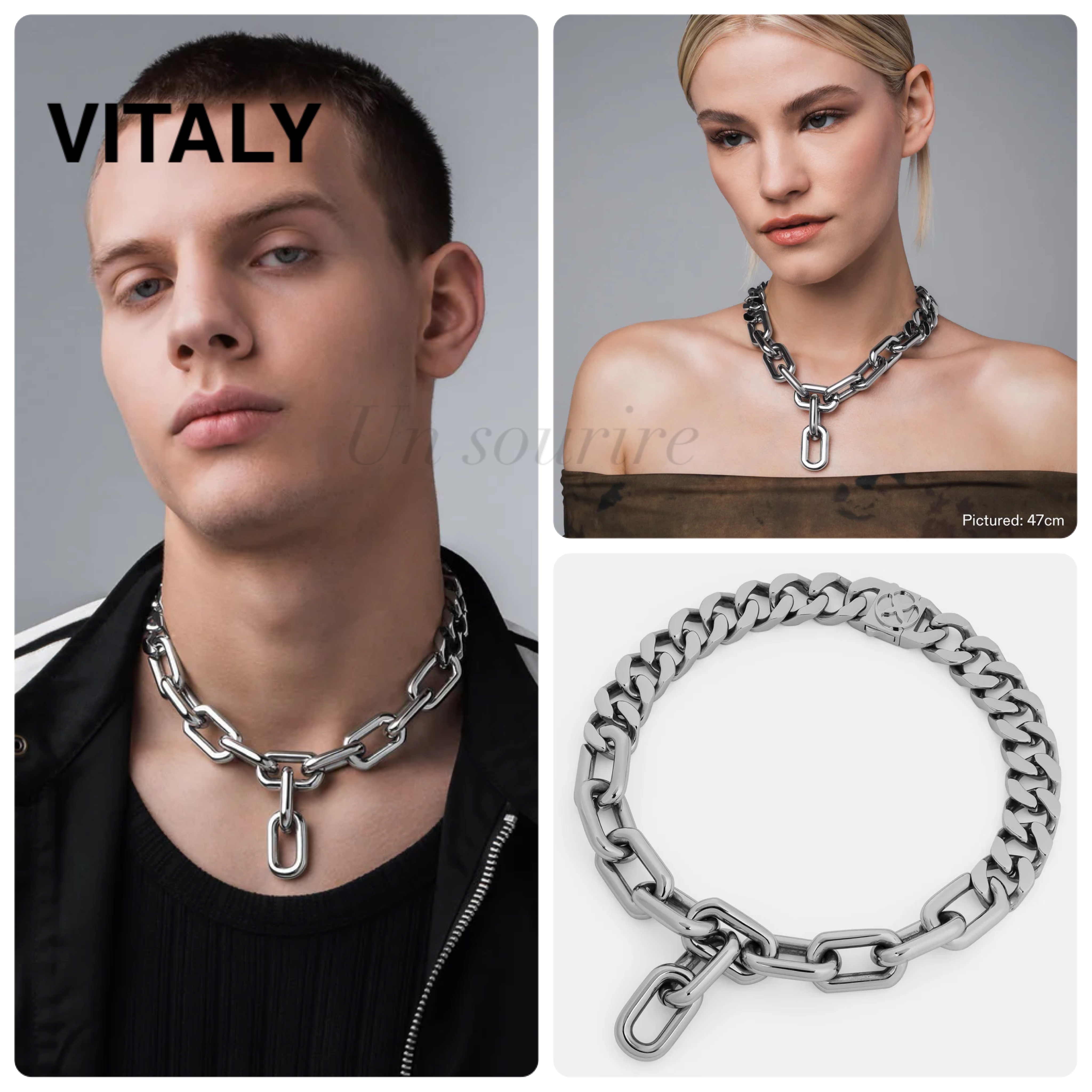 ペアでおすすめ Vitaly Uproar シルバーチェーンネックレス